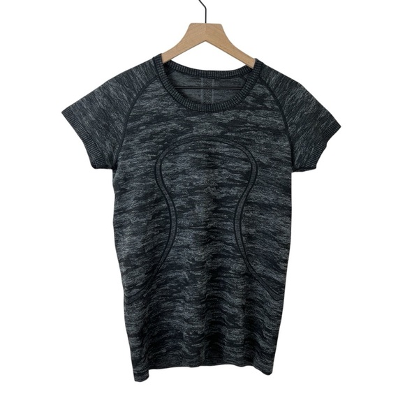 Lululemon Swiftly Tech Short Sleeve Black White Camo - Picture 1 of 4